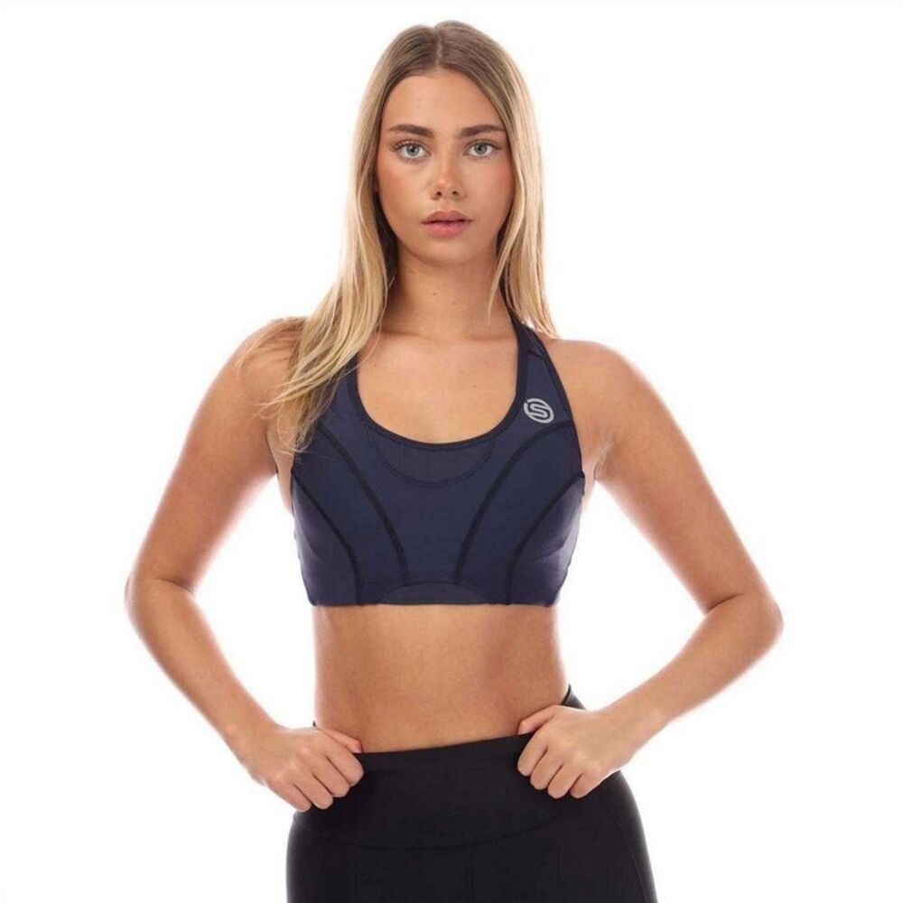 Skins Womens/Ladies Series-3 Sports Bra / Navy